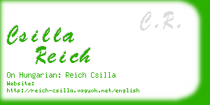 csilla reich business card